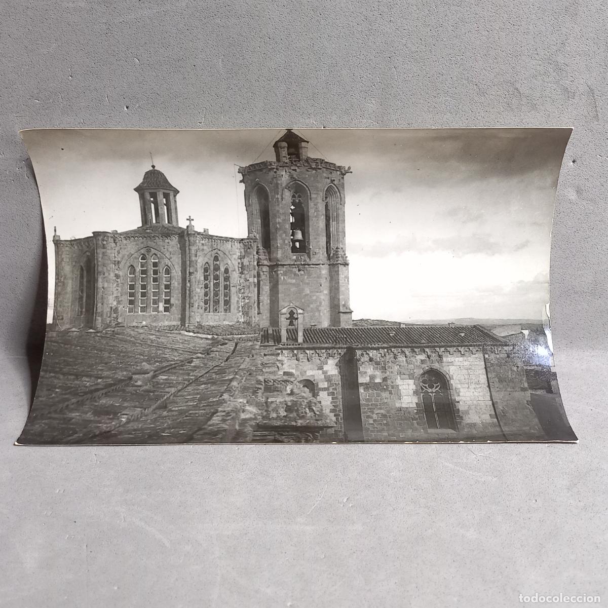 Fotograf&iacute;a antigua: Antigua fotograf&iacute;a Hermenegild Vallv&eacute;. Tarragona, Vista de la Catedral. A&ntilde;os 20-30