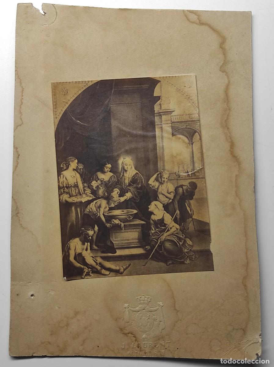 Fotograf&iacute;a antigua: FOTOGRAF&Iacute;A DEL CUADRO DE MURILLO SANTA ISABEL DE HUNGR&Iacute;A - FOT&Oacute;GRAFO J. LAURENT