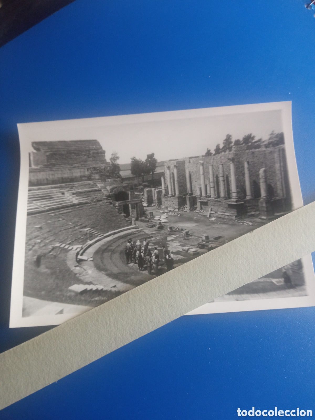 Fotograf&iacute;a antigua: Antigua fotograf&iacute;a, Merida 1952, Teatro Romano, mide 98x70 mm