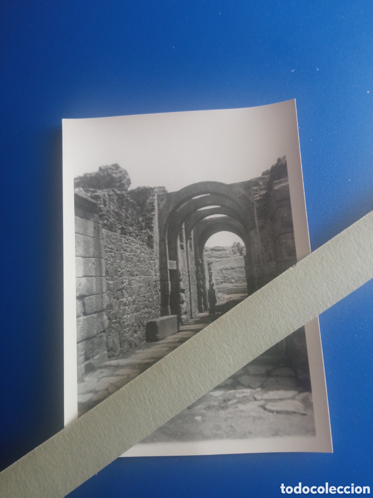 Fotograf&iacute;a antigua: Antigua fotograf&iacute;a Merida 1952, Teatro Romano, mide 98x71 mm
