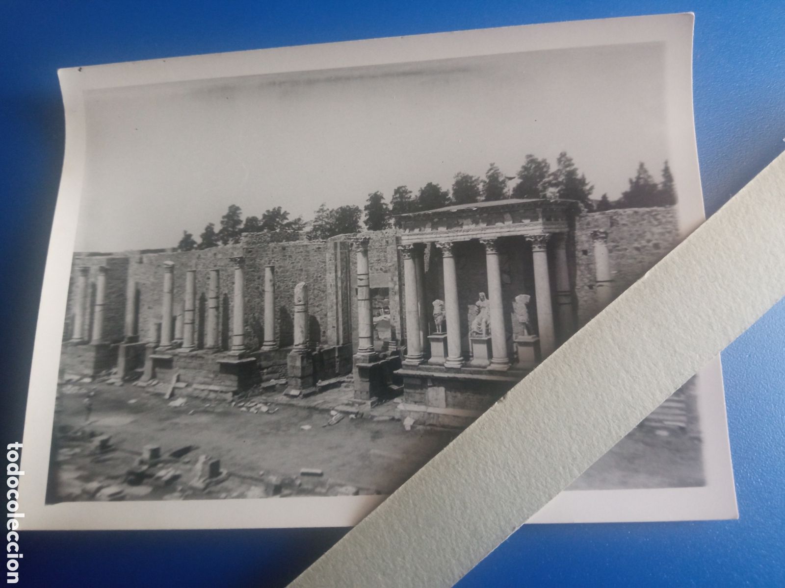 Fotograf&iacute;a antigua: Antigua fotograf&iacute;a, Merida 1952, Teatro Romano, mide 98x72 mm
