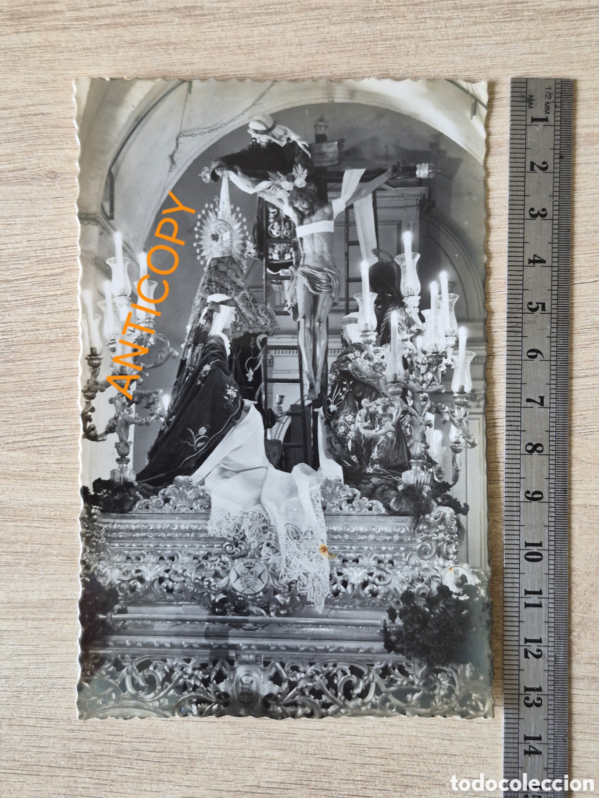 Fotograf&iacute;a antigua: Fotograf&iacute;a Cristo Cinco Llagas - LA TRINIDAD - Sevilla - Ediciones ARRIBAS 288 - 13,5 x 8,7 cm.
