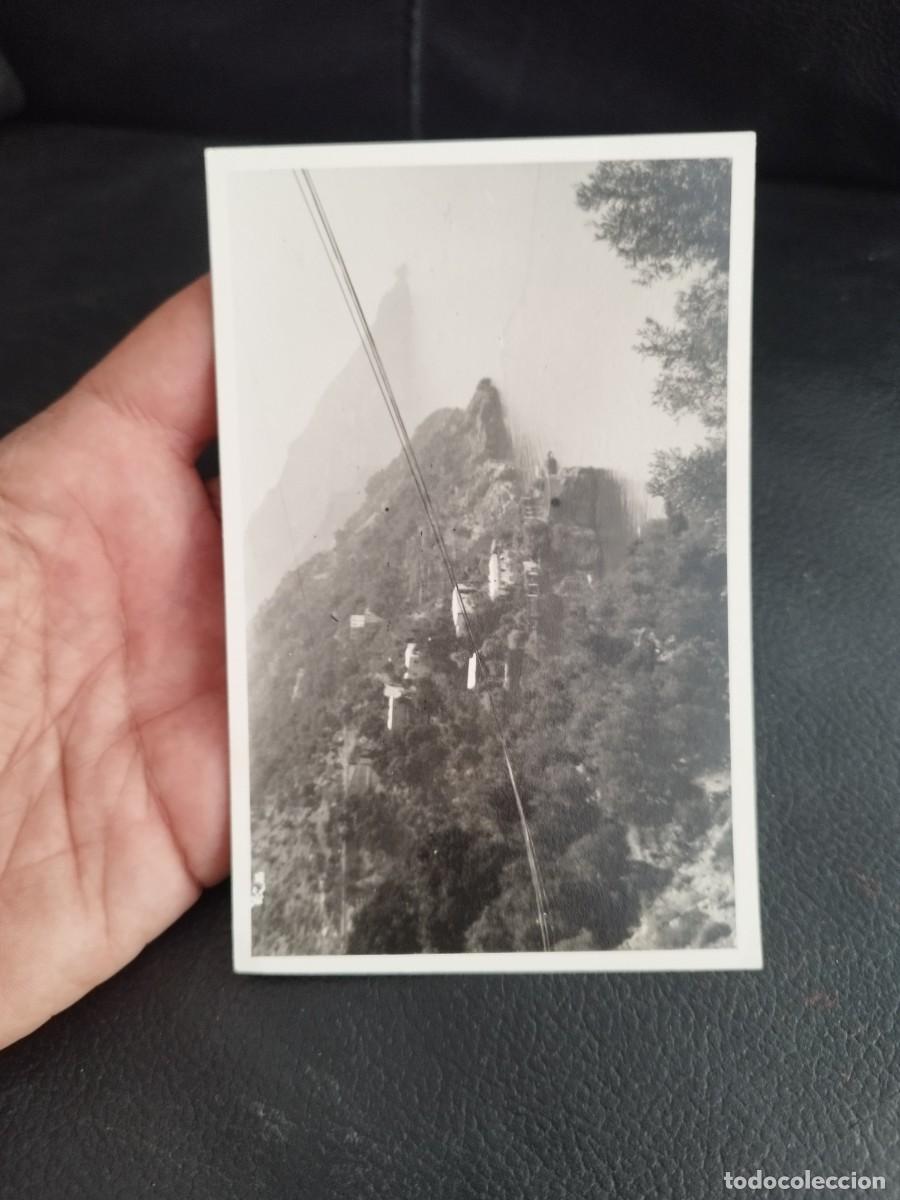 Fotograf&iacute;a antigua: Antigua foto, fotografia del funicular de Montserrat.