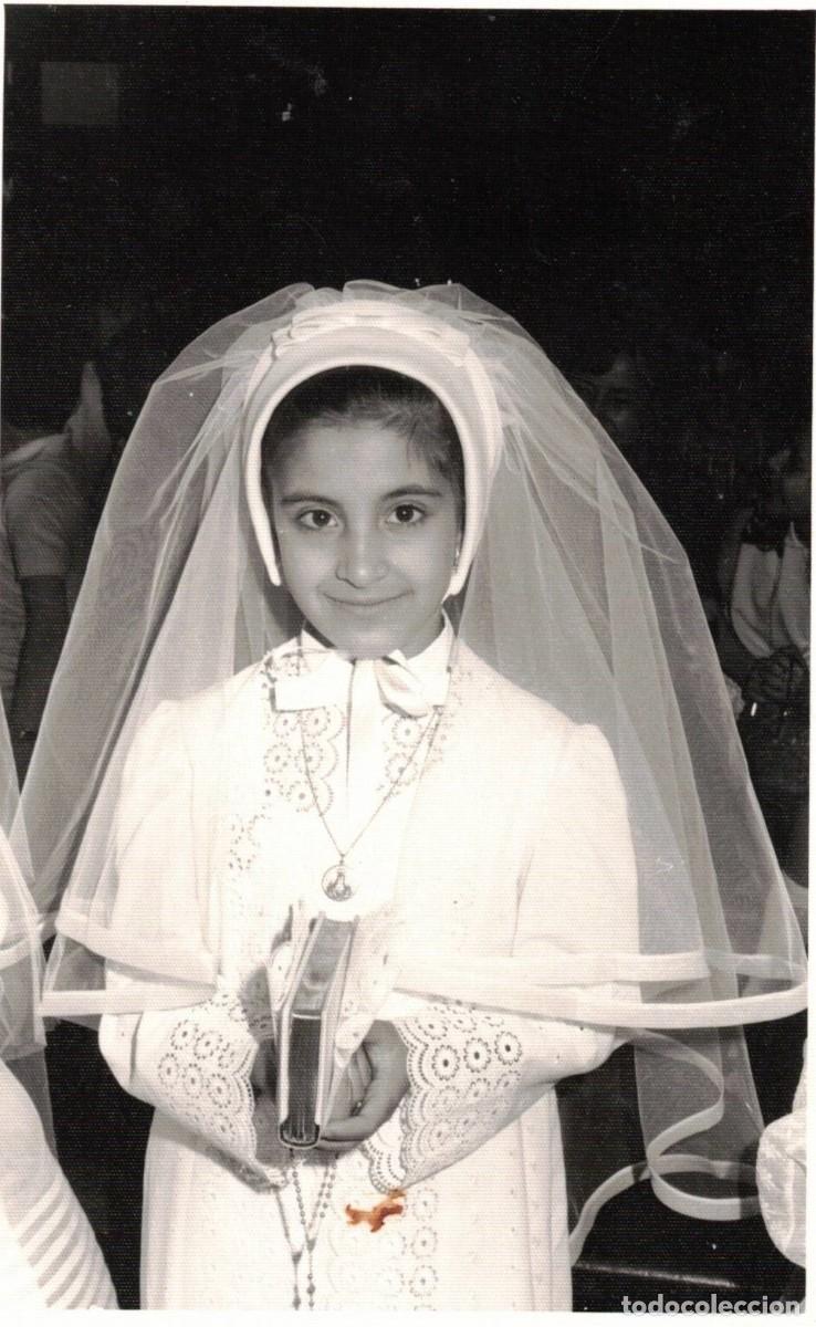 Fotograf&iacute;a antigua: :::: B370 - FOTOGRAFIA - JOVENCITA DE PRIMERA COMUNION