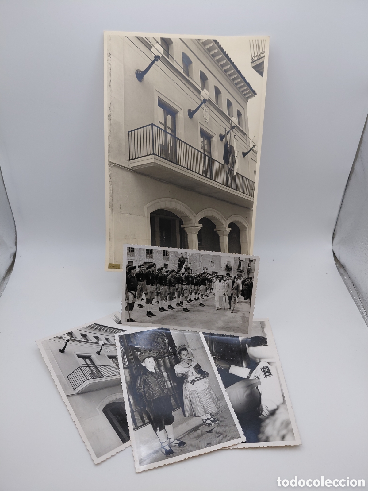 Fotograf&iacute;a antigua: TARRAGONA / GINESTAR / 5 FOTOGRAFIAS INAGURACION AJUNTAMIENTO 1956 / FOTO VALLVE
