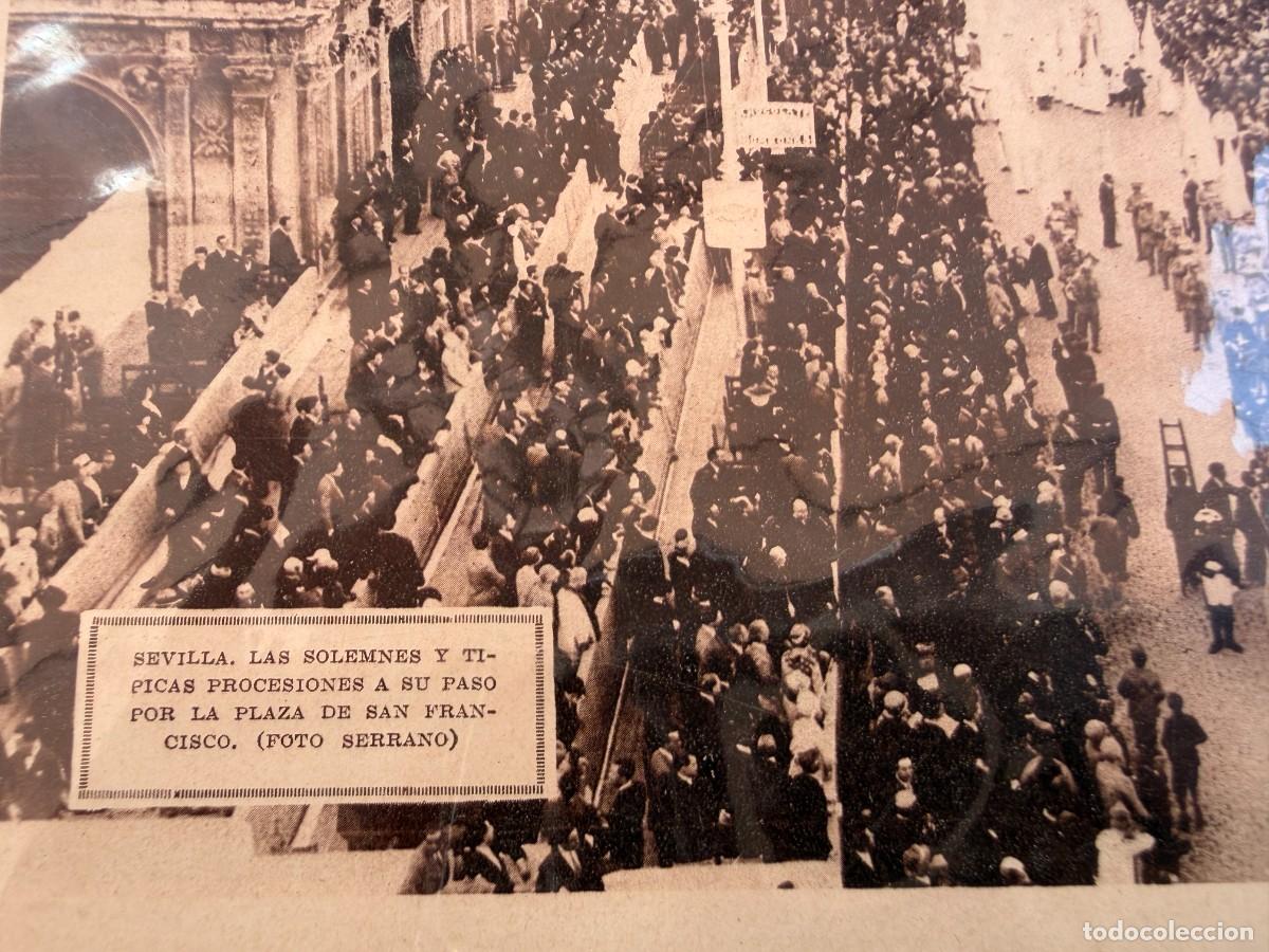 Fotograf&iacute;a antigua: S1- FOTOGRAFIA ANTIGUA DE SEVILLA PROCESION HISTORICA POR LA PLAZA DE SAN FRANCISCO EN 1.929