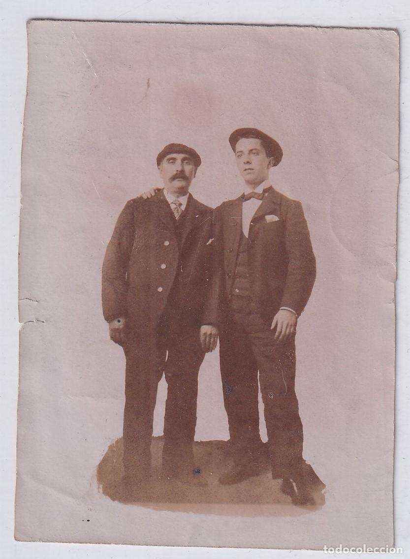 Fotograf&iacute;a antigua: Fotograf&iacute;a 9 x 6,50 cm Vizcaya. Manuel Ortigar. No figura fot&oacute;grafo.