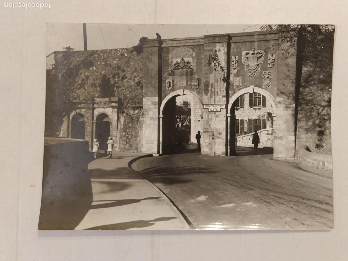Fotograf&iacute;a antigua: GIBRALTAR - SOUTHPORT GATE - FOTOGRAFIA ANTIGUA - (V-28.281)