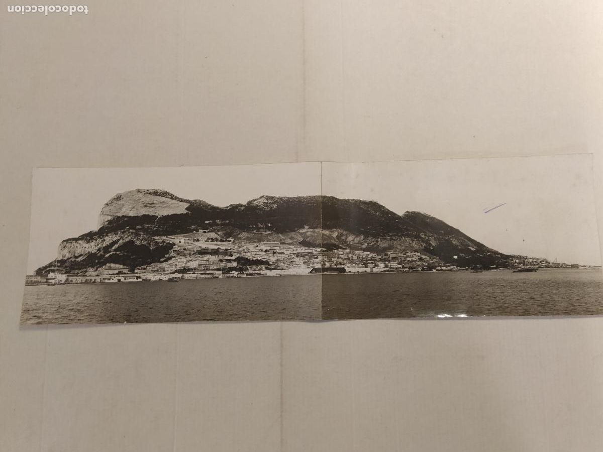 Fotograf&iacute;a antigua: GIBRALTAR - PANORAMICA - FOTOGRAFIA DOBLE ANTIGUA - (V-28.281)