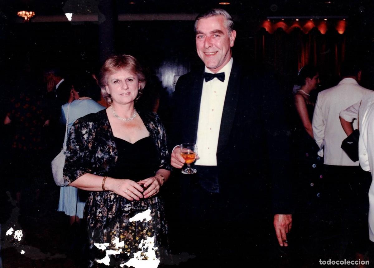 Fotograf&iacute;a antigua: :::: JN455 - FOTOGRAFIA - PAREJA EN LA FIESTA DE UN CRUCERO