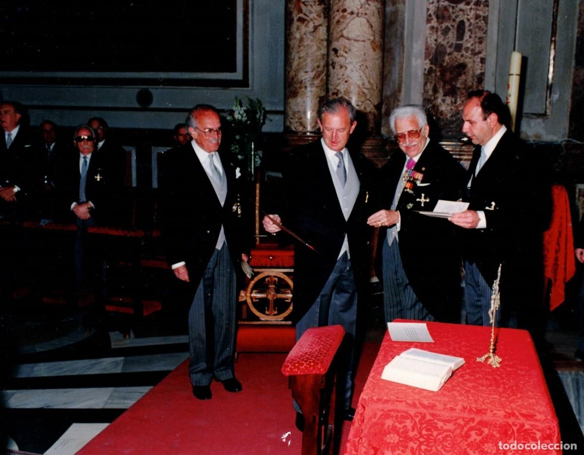 Fotograf&iacute;a antigua: :::: JN460 - FOTOGRAFIA - SE&Ntilde;ORES EN UN ACTO RELIGIOSO