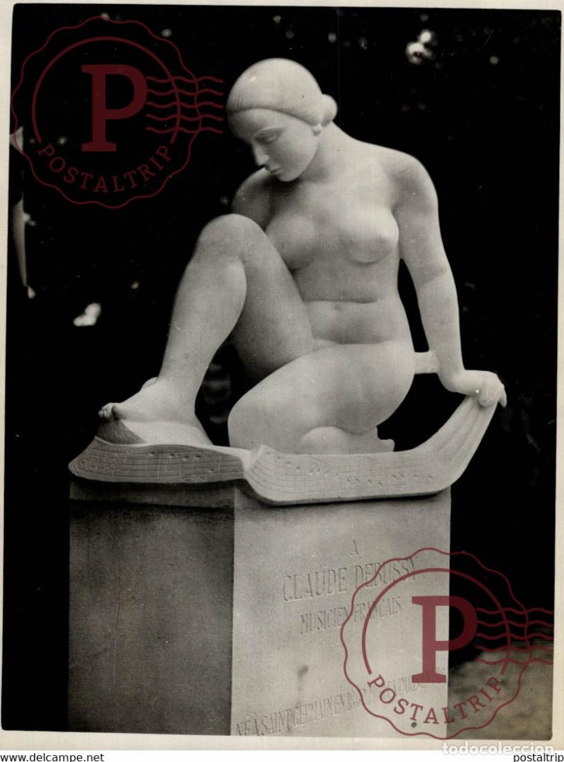 Fotograf&iacute;a antigua: SAINT GERMAIN EN LAYE INAUGURATION MONUMENT CLAUDE DE DEBUSSY 18*13CM Photo Meurisse Paris collecti