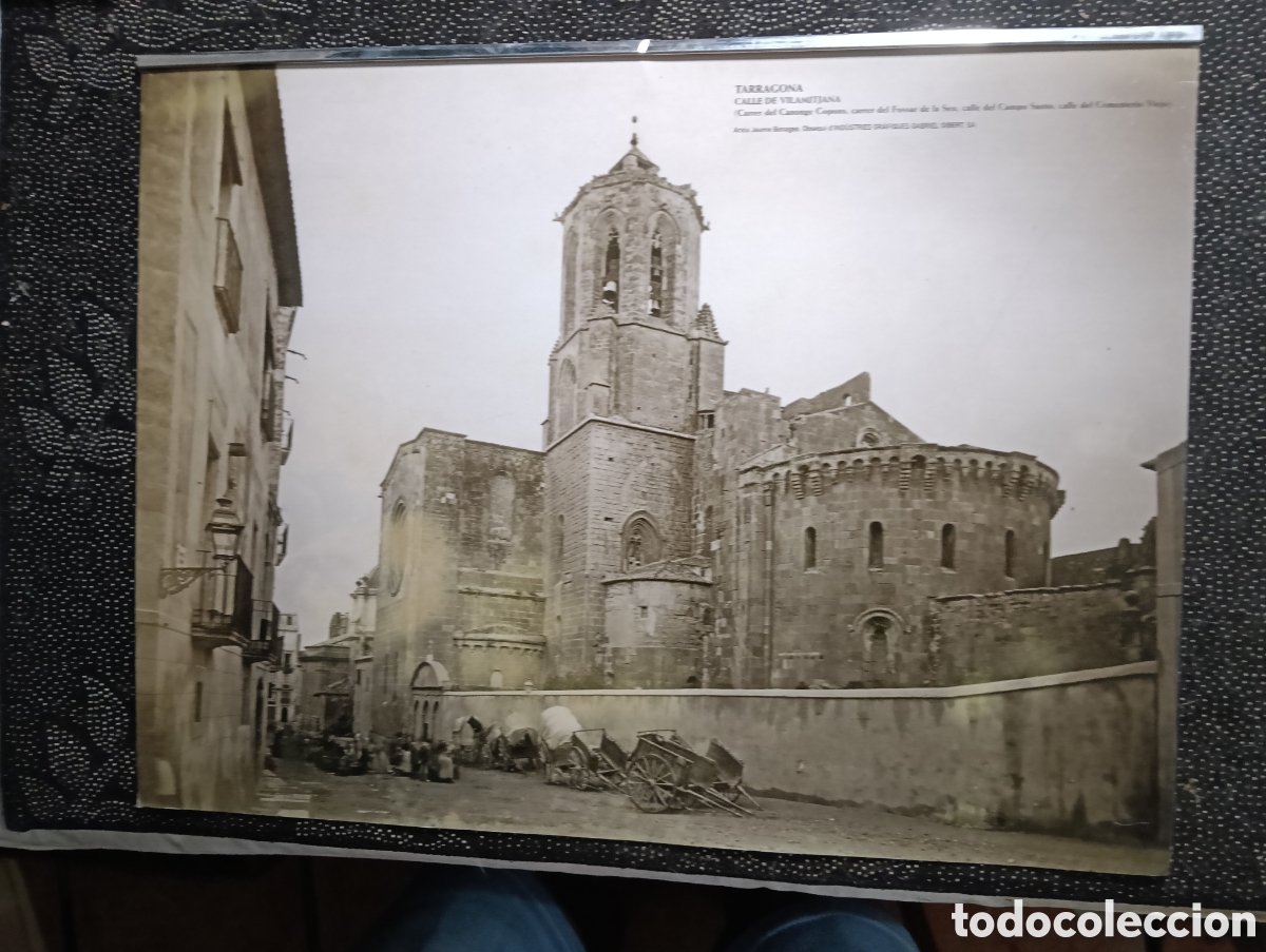 Fotograf&iacute;a antigua: Fotograf&iacute;a y historia de la Calle de Vilamitjana en Tarragona. Narra c&oacute;mo en 1348 el terreno del cem
