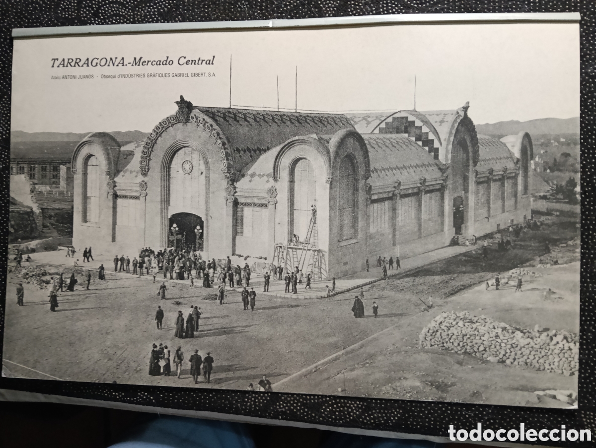 Fotograf&iacute;a antigua: Fotograf&iacute;a del Mercado Central de Tarragona Arxiu Antonio Juan&oacute;s siglo XX mide 43 x 28 cm reproducci