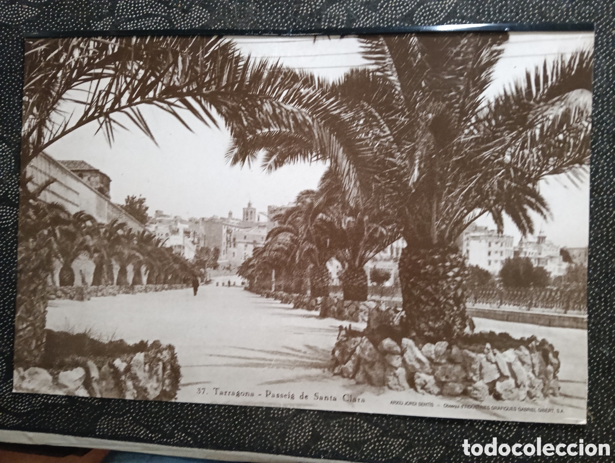 Fotograf&iacute;a antigua: Fotograf&iacute;a del paseo de Santa Clara Tarragona Arxiu Jordi Sent&iacute;s siglo XX mide 43 x 28 cm reproducci