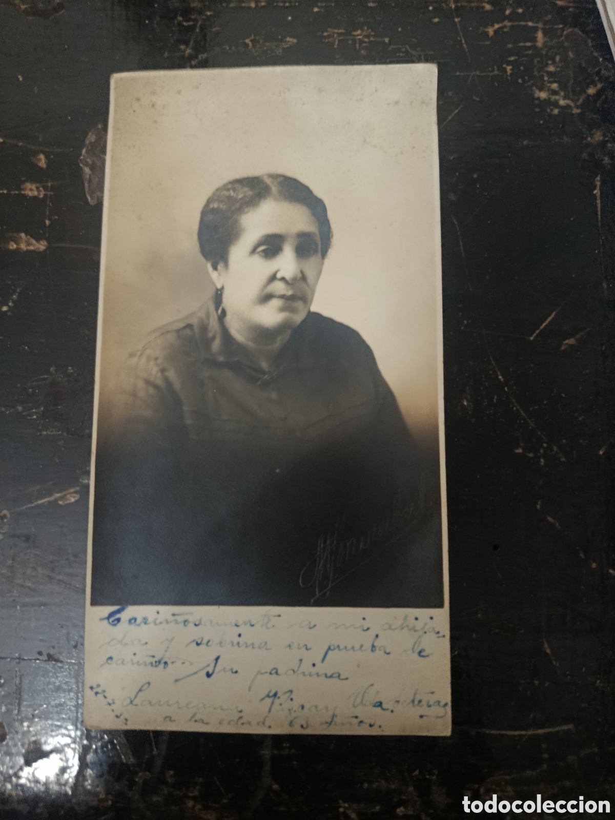 Fotograf&iacute;a antigua: Fotograf&iacute;a a&ntilde;o 1930 se&ntilde;ora dedica a su familia