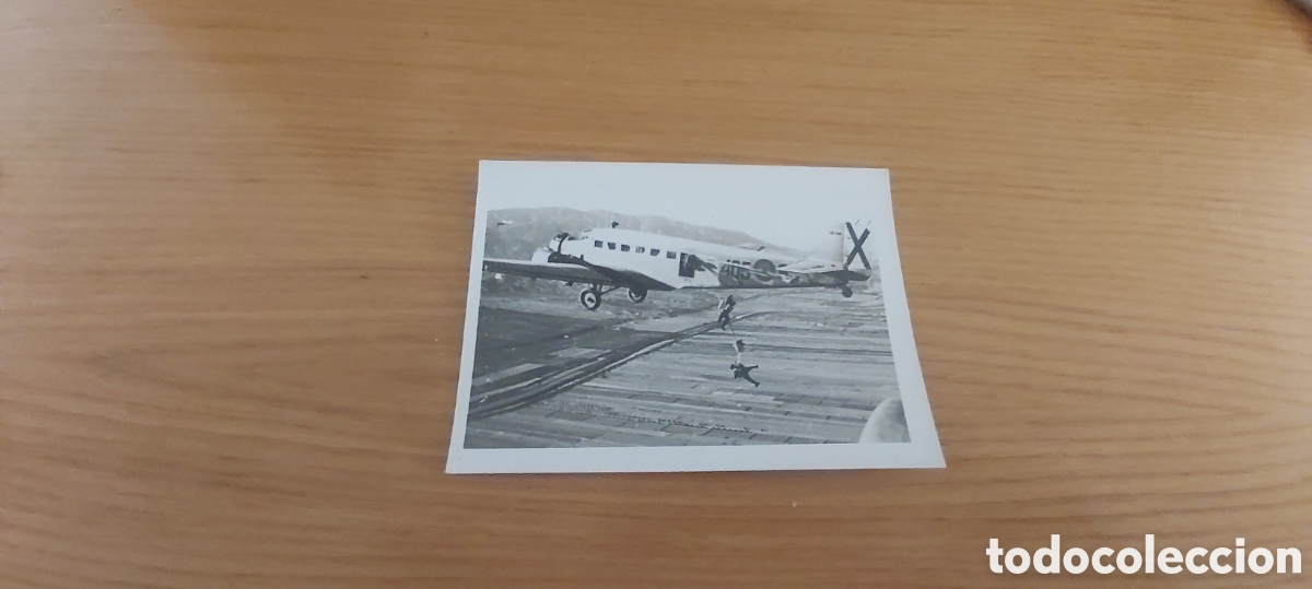 Antique Photography: SALTO PARACAIDISTA DESDE UN JUNKER. BASE ALCANTARILLA. MURCIA