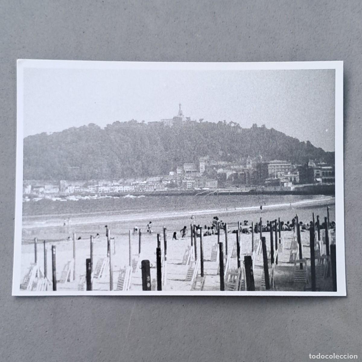 Fotograf&iacute;a antigua: Antigua fotografia de la Bah&iacute;a de la Concha y Monte Urgull de San Sebasti&aacute;n, Pa&iacute;s Vasco, a&ntilde;o 1977