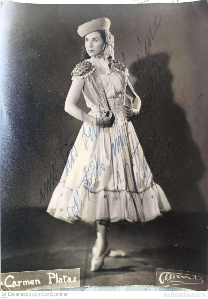 Fotograf&iacute;a antigua: Fotograf&iacute;a de la vedette Carmen Platas