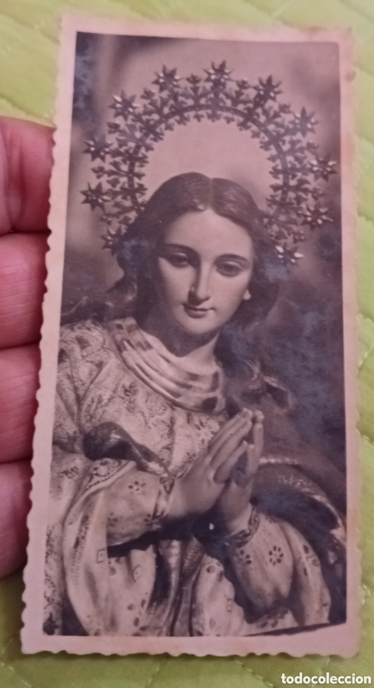 Fotograf&iacute;a antigua: Antigua fotograf&iacute;a de la virgen