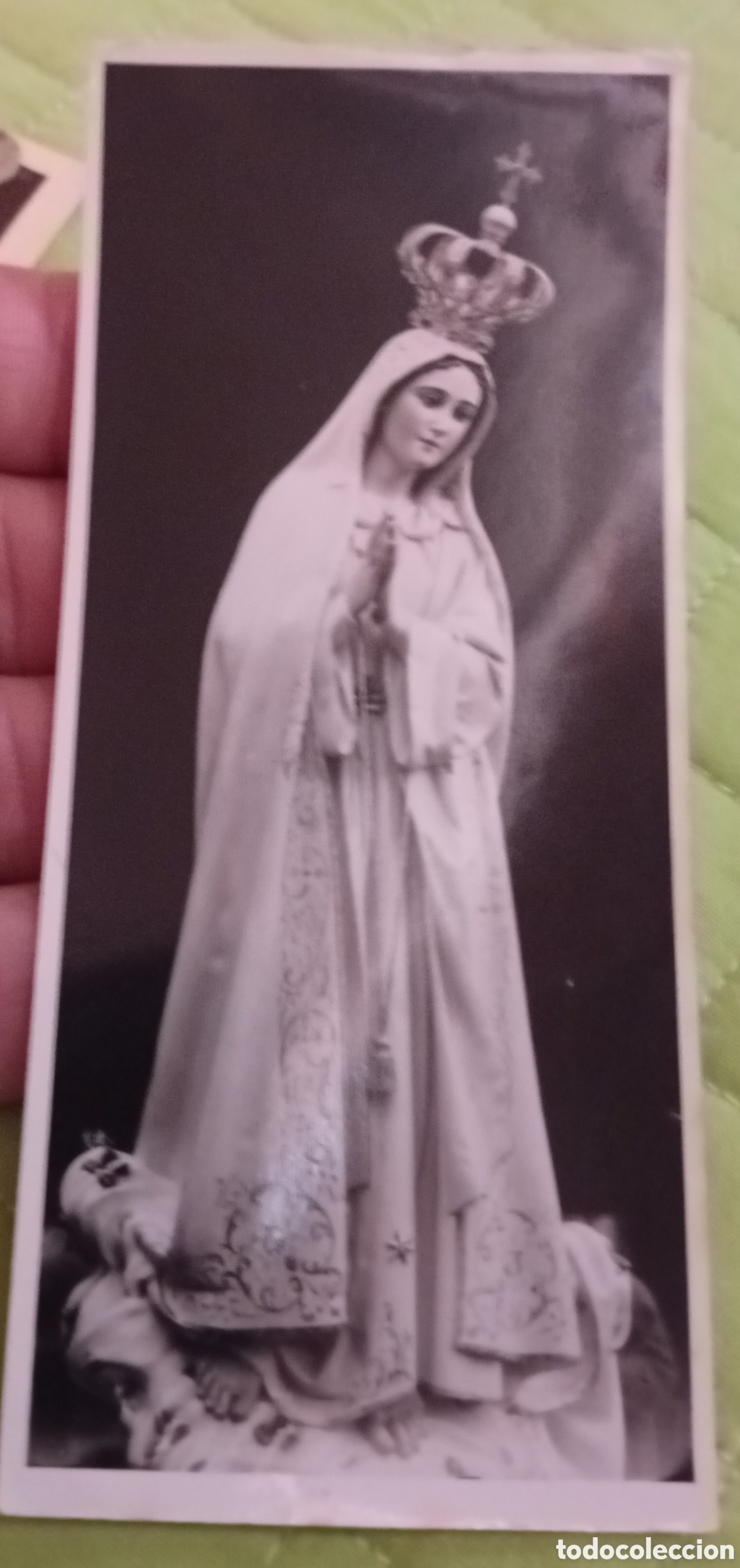 Fotograf&iacute;a antigua: Antigua fotograf&iacute;a de la virgen de F&aacute;tima