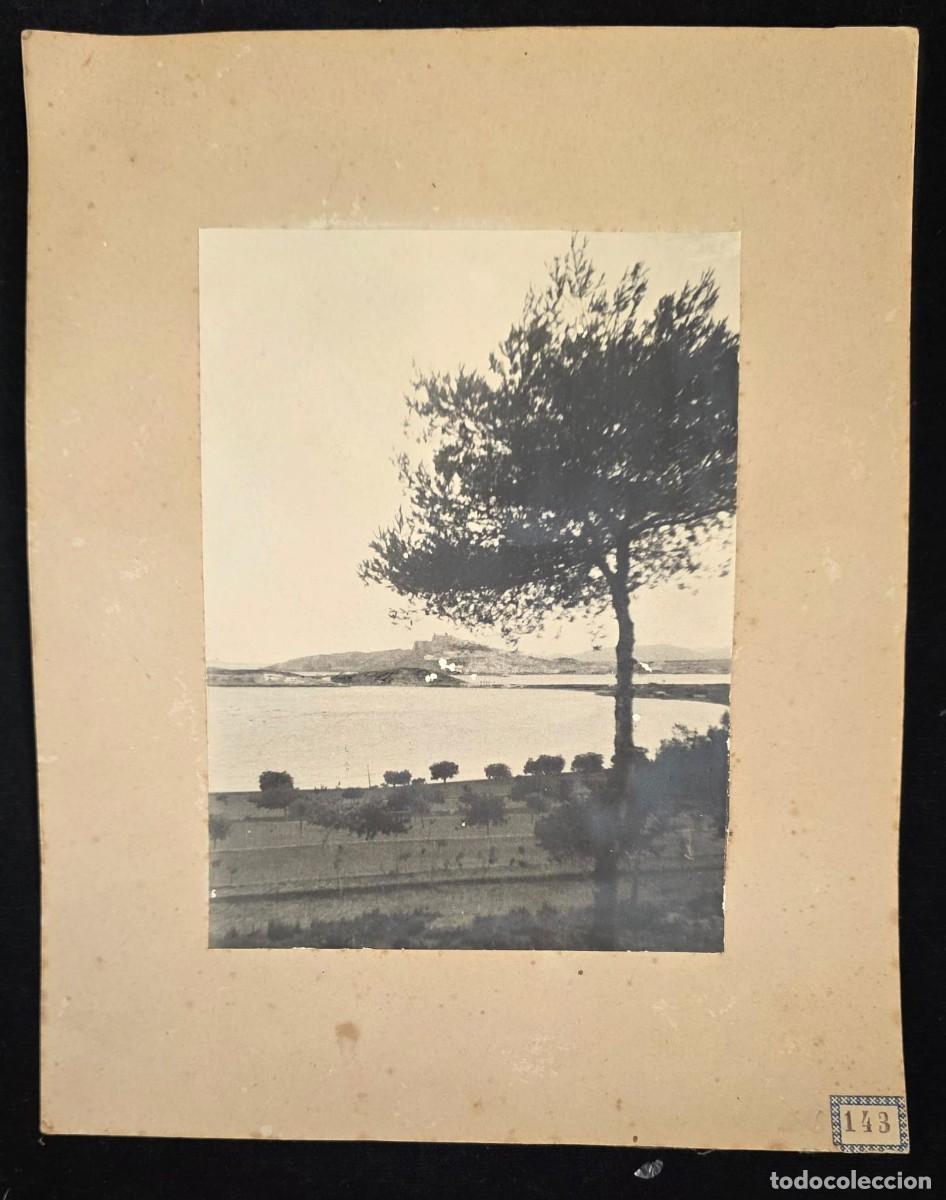 Fotograf&iacute;a antigua: Fotograf&iacute;a Antigua Enmarcada Ibiza &ndash; Vista Panor&aacute;mica con Dalt Vila y Bah&iacute;a &ndash; Pablo Bros.