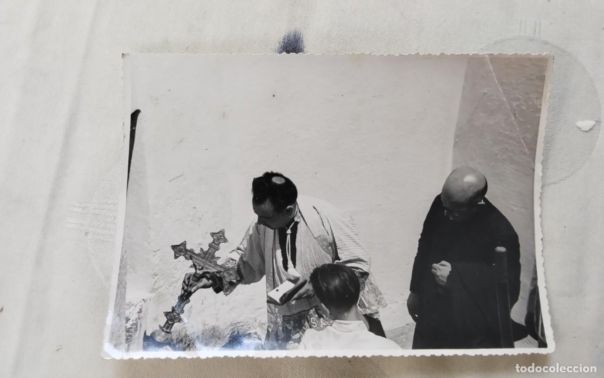 Fotograf&iacute;a antigua: ARGENTONA , FOTOGRAFIA BENDICION FUENTE DE SANTO DOMINGO 1945
