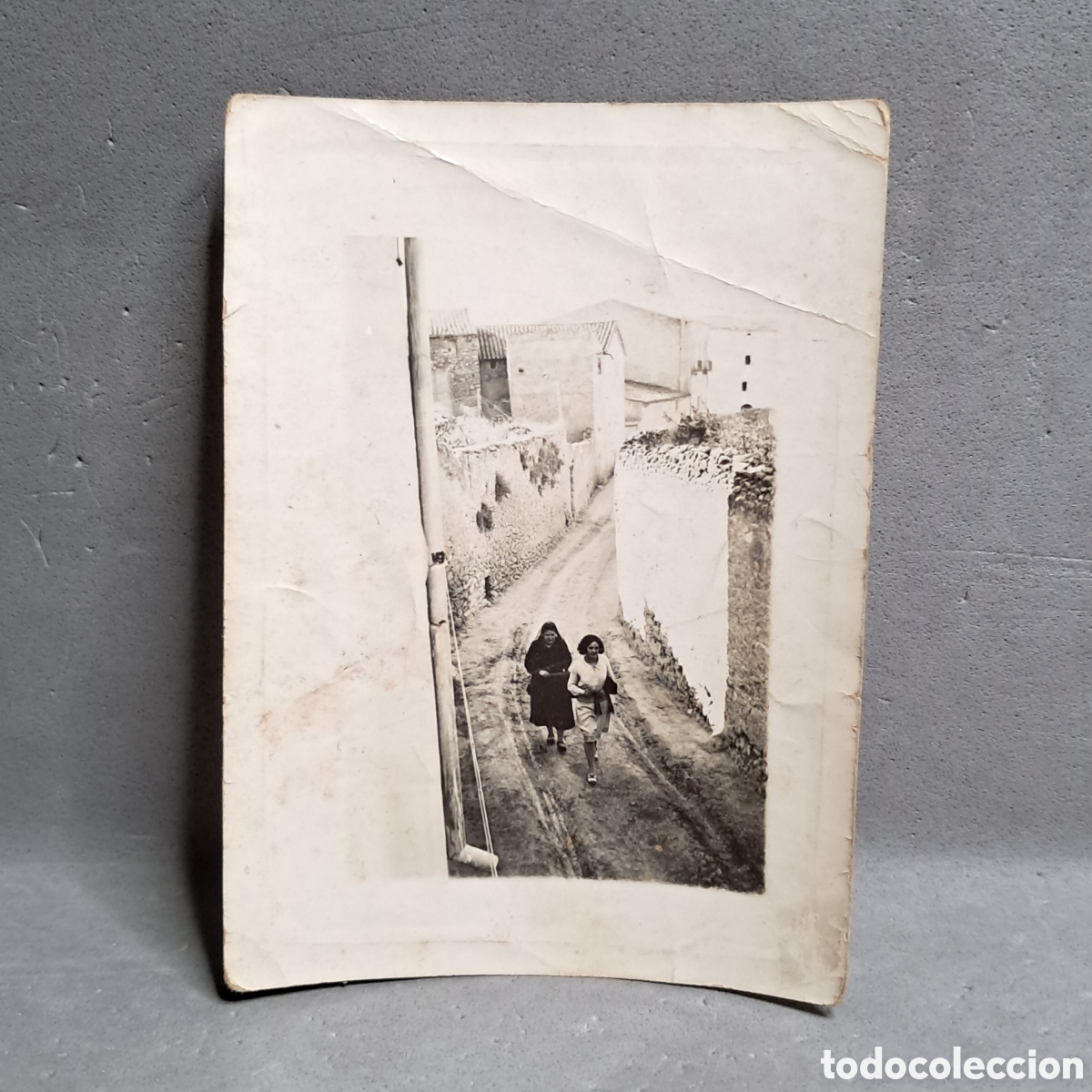 Fotograf&iacute;a antigua: Antigua fotograf&iacute;a, Carrer de les Creus, actual Avinguda Catalunya, Puigpelat (Tarragona) a&ntilde;o 1929