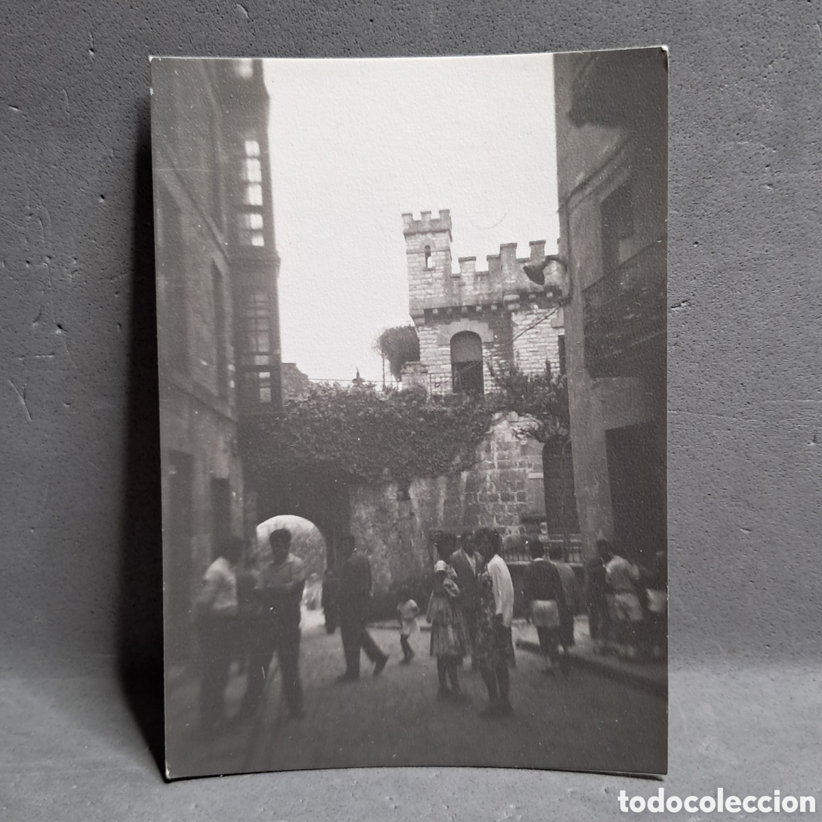 Fotograf&iacute;a antigua: Antigua fotograf&iacute;a, Puerta de Santa Mar&iacute;a, Hondarribia, Fuenterrab&iacute;a. A&ntilde;o 1959