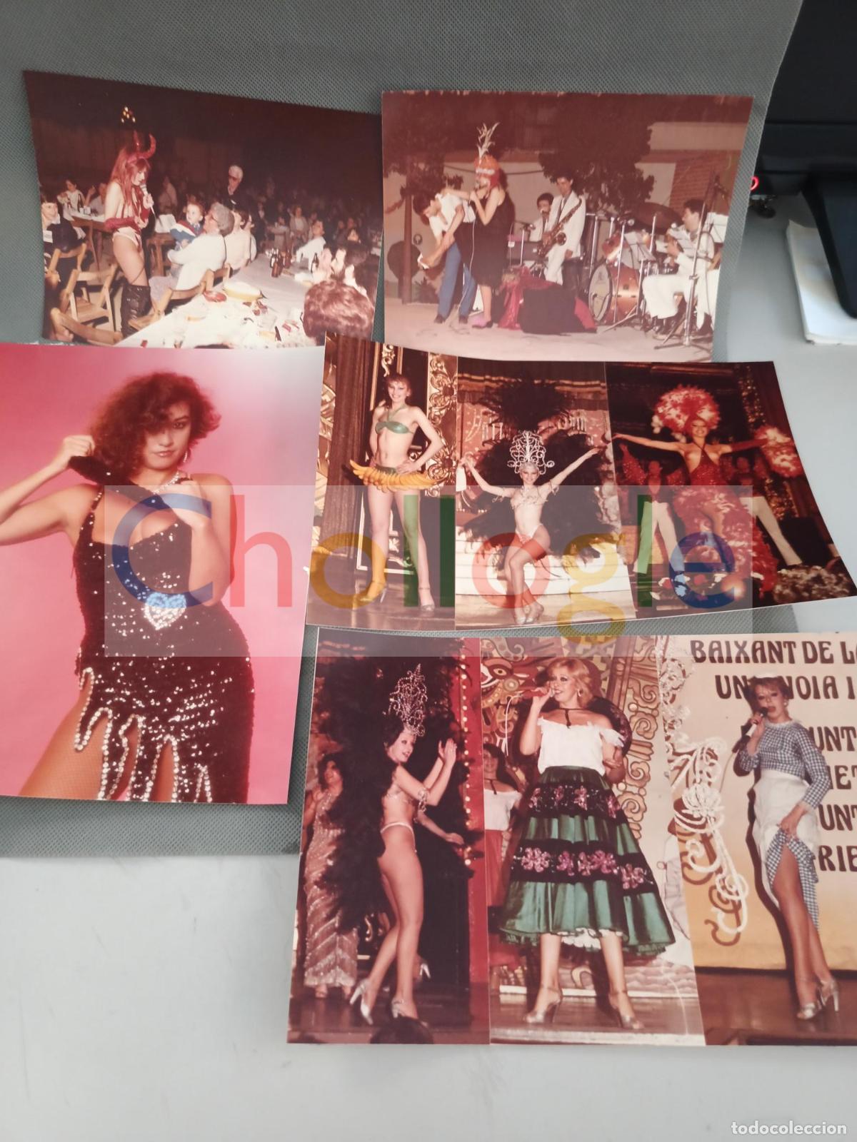 Fotograf&iacute;a antigua: Fotografias originales de vedettes a&ntilde;os 80 Barcelona el molino, etc�
