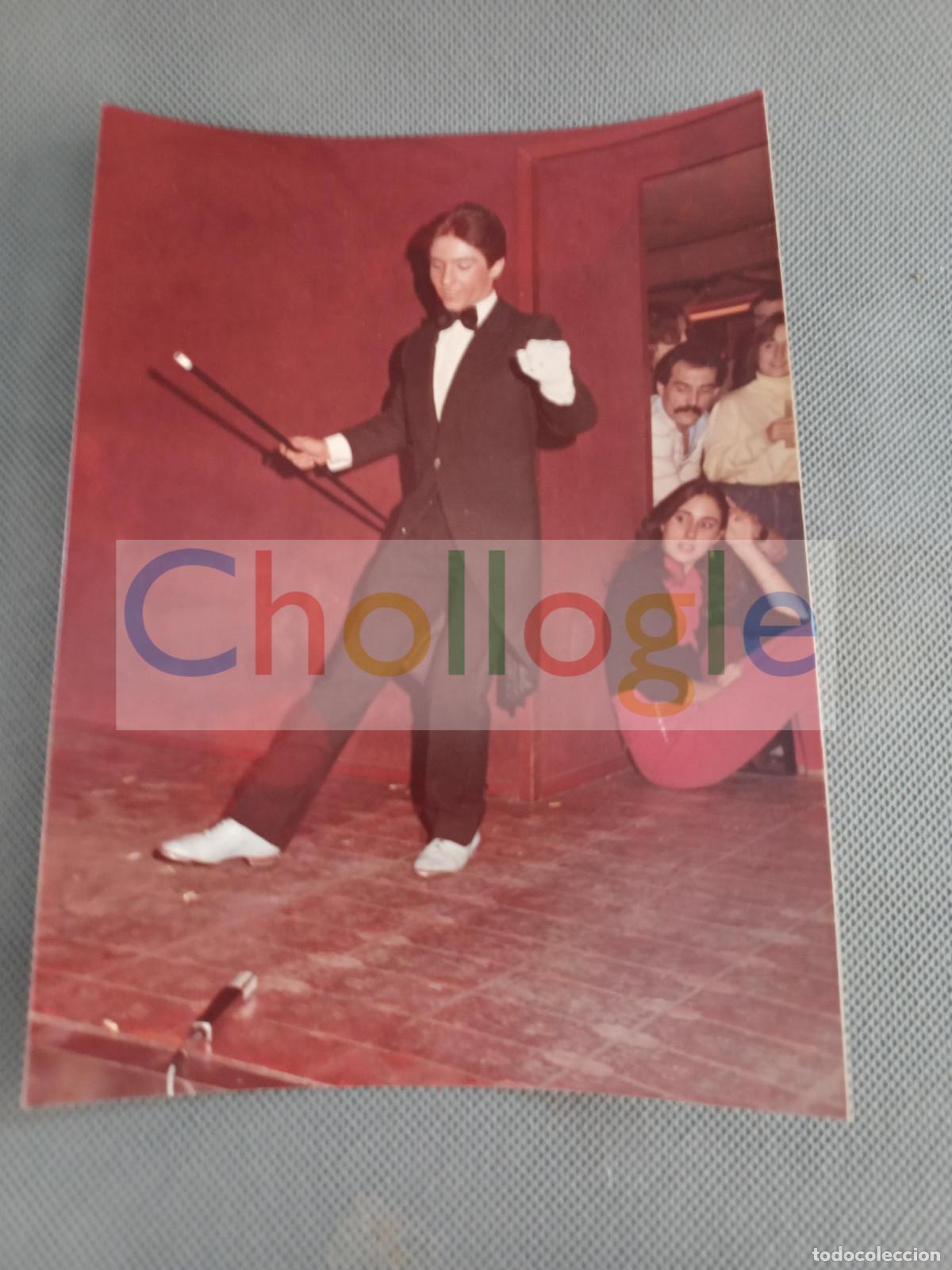Fotograf&iacute;a antigua: fotografia original bailarin claque grupo Abracadabra a&ntilde;os 80