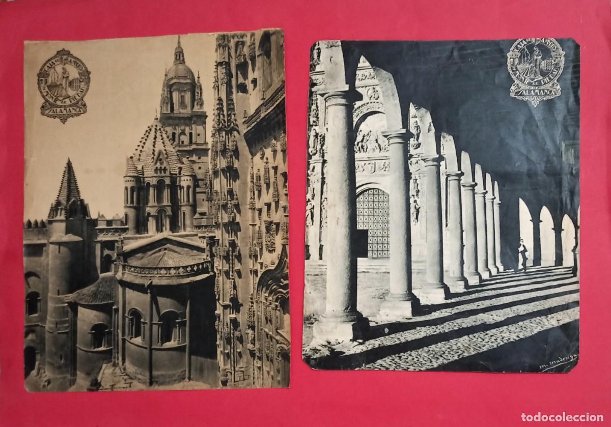 Fotograf&iacute;a antigua: 2 Fotograf&iacute;as Antiguas Gran Formato - Salamanca - Manuel Madruga - Caja de Ahorros - A&ntilde;os 40/50