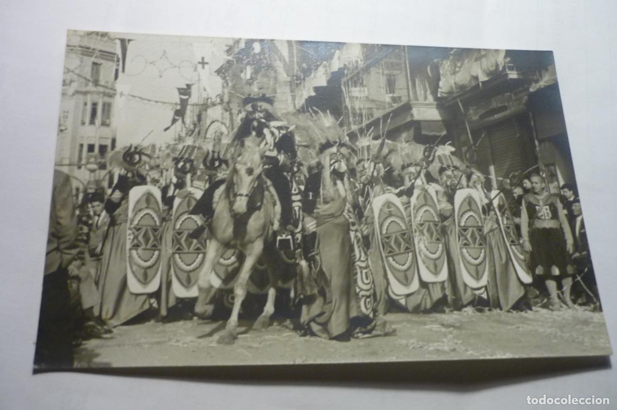 Fotograf&iacute;a antigua: foto tama&ntilde;o postal moros y cristianos alcoy 1965 t.miro-alcoy cm