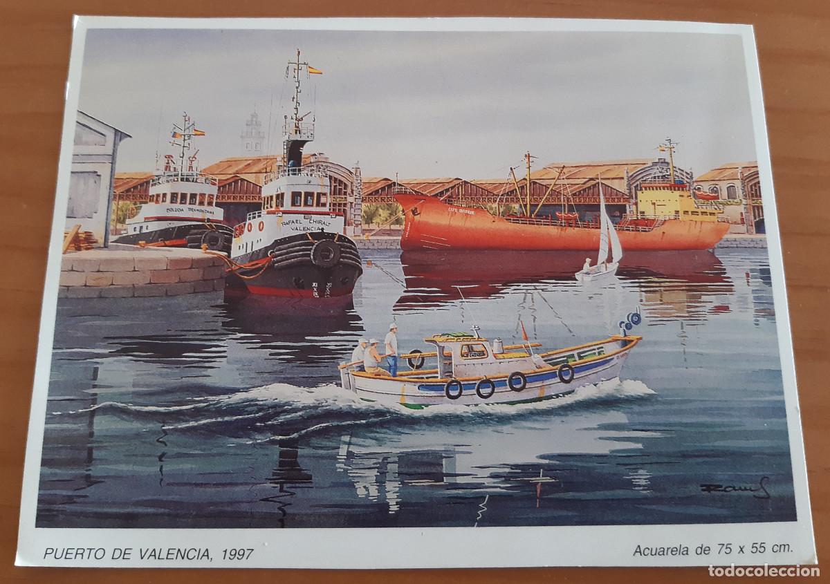 Fotografia antiga: RECORTE - FOTOGRAF&Iacute;A CUADRO JOS&Eacute; FCO. RAMS LLUCH - PUERTO DE VALENCIA - 1997 - PERFECTO ESTADO