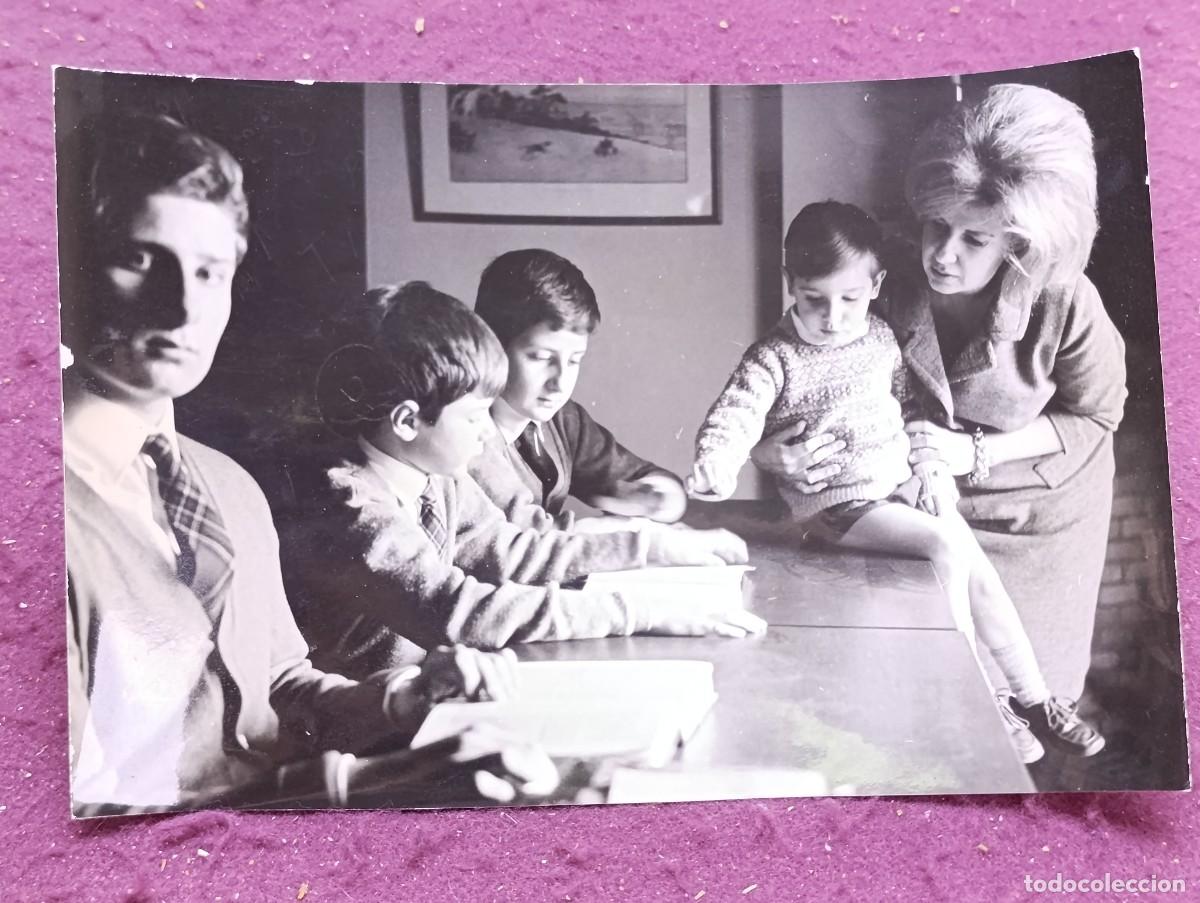 Alte Fotografie: Antigua Fotograf&iacute;a de Archivo, aristocracia espa&ntilde;ola, Duquesa de Alba e hijos, Marco A. Schilano