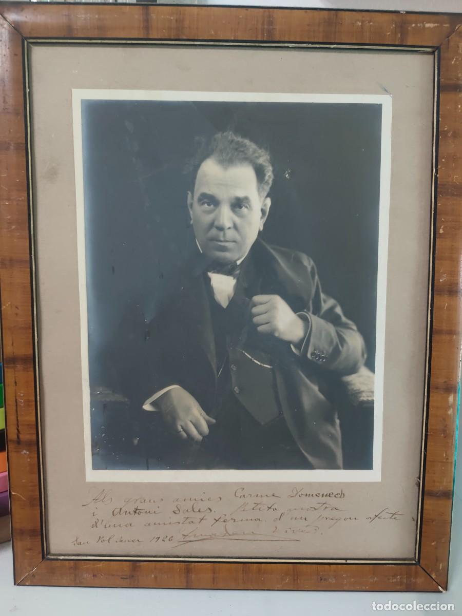 Fotograf&iacute;a antigua: M&uacute;sico Compositor Fotograf&iacute;a dedicada 1926 Amadeo Vives