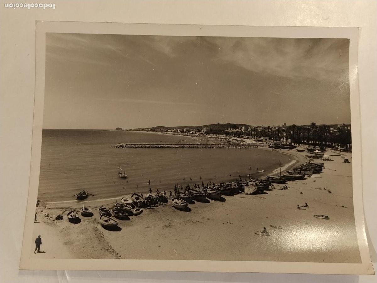 Photographie ancienne: SITGES - PLAYA - ARCHIVO FOTOGRAFICO GUADARRAMA - FOTOGRAFIA ANTIGUA DE PRENSA O EDITORIAL - 37