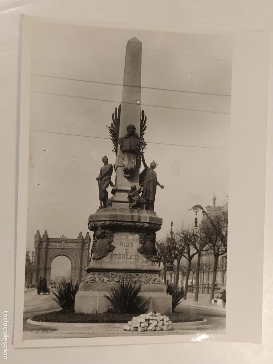 Antique Photography: BARCELONA - MONUMENTO A RIUS I TAULET - FOTO MAS - FOTOGRAFIA ANTIGUA DE PRENSA O EDITORIAL - 75