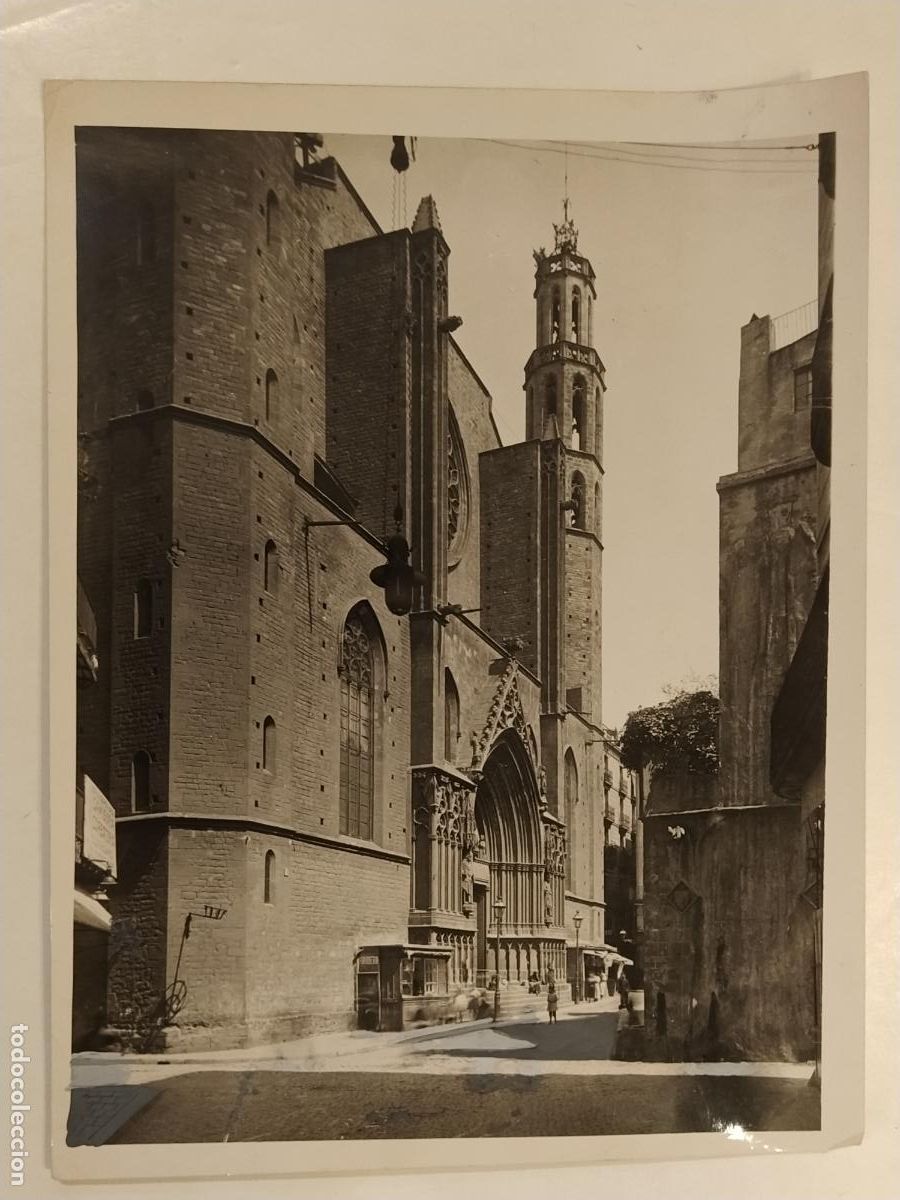 Fotografia antiga: BARCELONA - SANTA MARIA DEL MAR - FOTOGRAFIA ANTIGUA DE PRENSA O EDITORIAL - 79