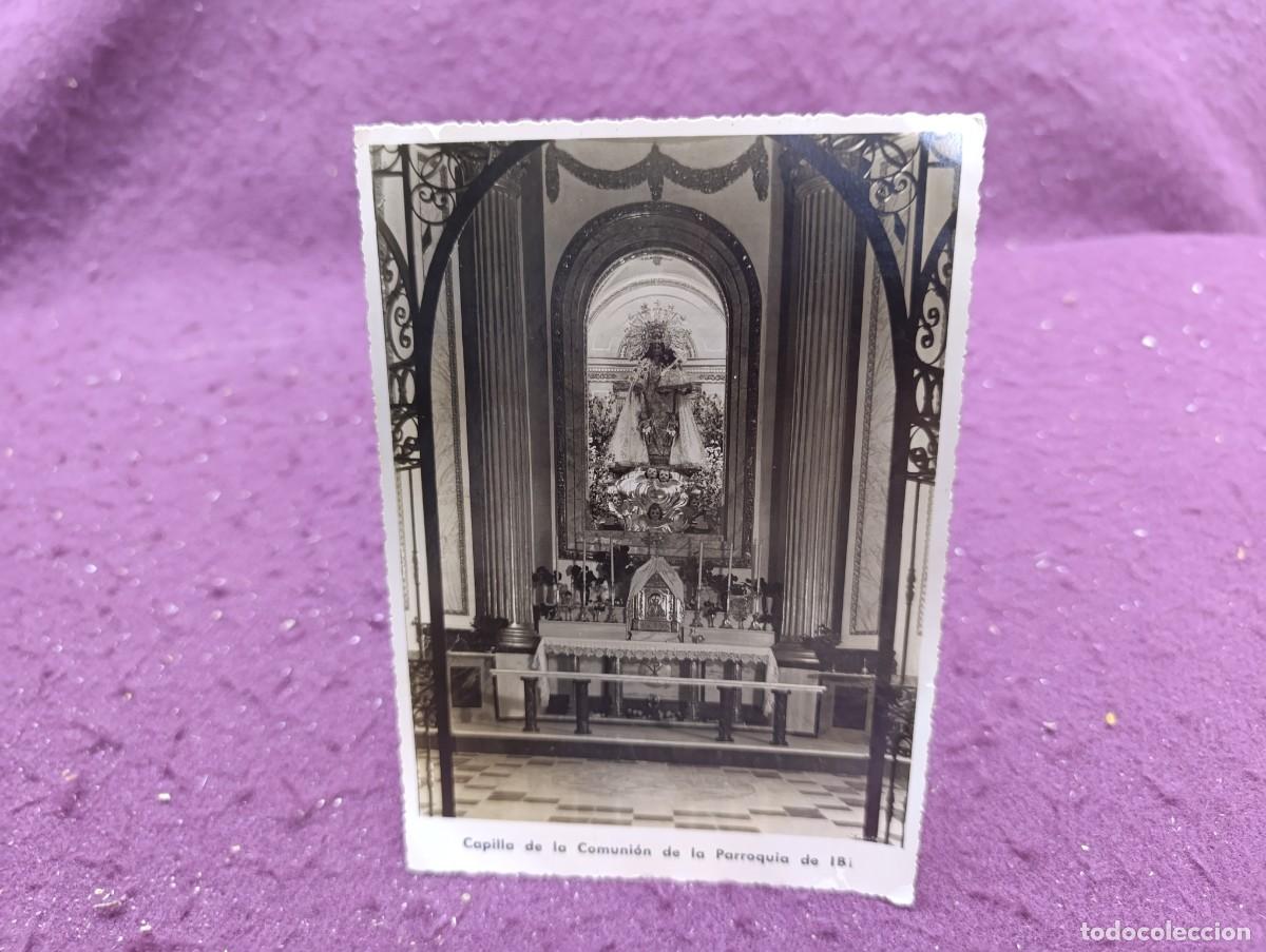 Fotograf&iacute;a antigua: Antigua Fotograf&iacute;a en b/n o sepia, Capilla Comuni&oacute;n Parroquia de Ibi, 1943