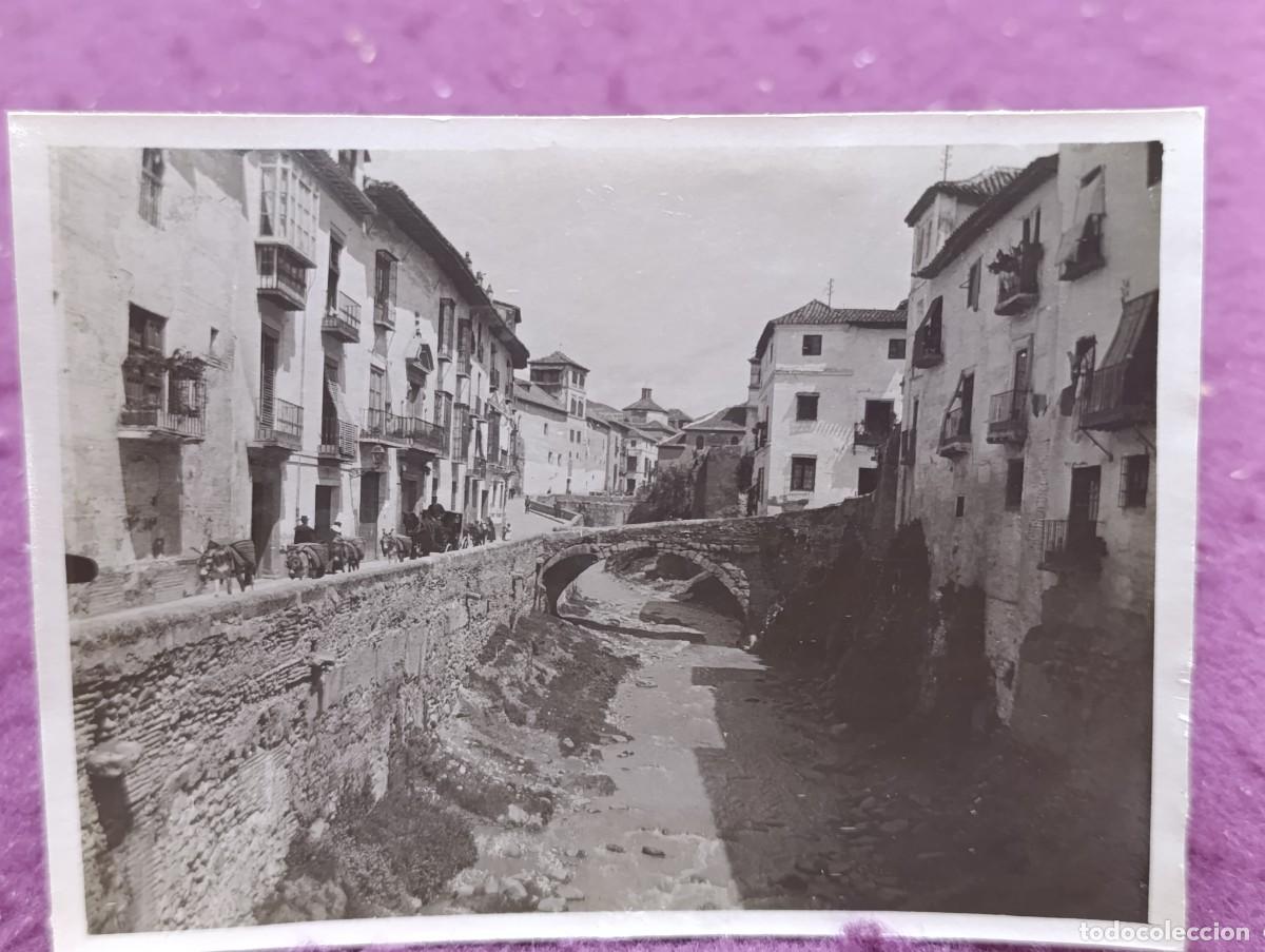 Alte Fotografie: Antigua Fotograf&iacute;a en b/n o sepia, Paseo del Darro, Granada, 1931, de archivo, NACIONAL