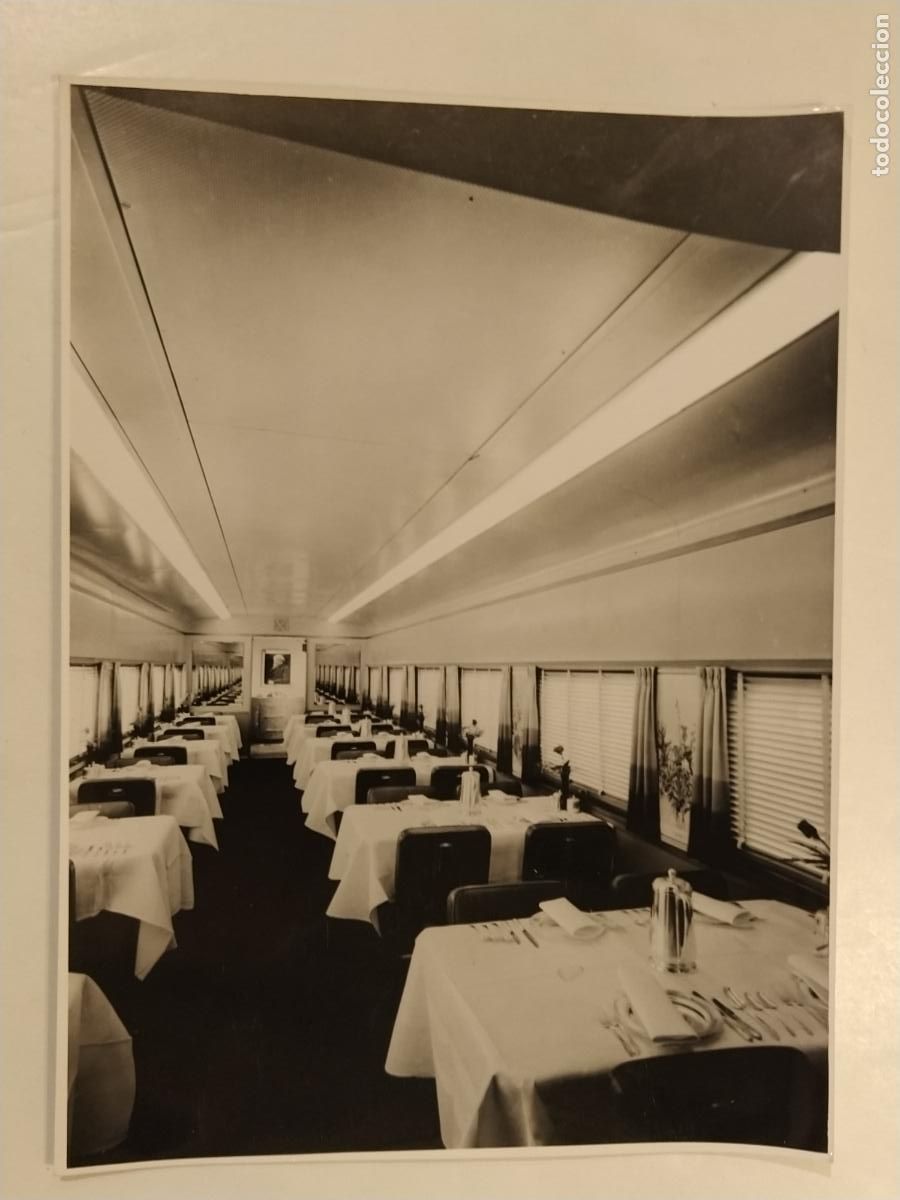 Fotograf&iacute;a antigua: FERROCARRIL - VAGON RESTAURANTE - FOTOGRAFIA ANTIGUA DE PRENSA O EDITORIAL - 119