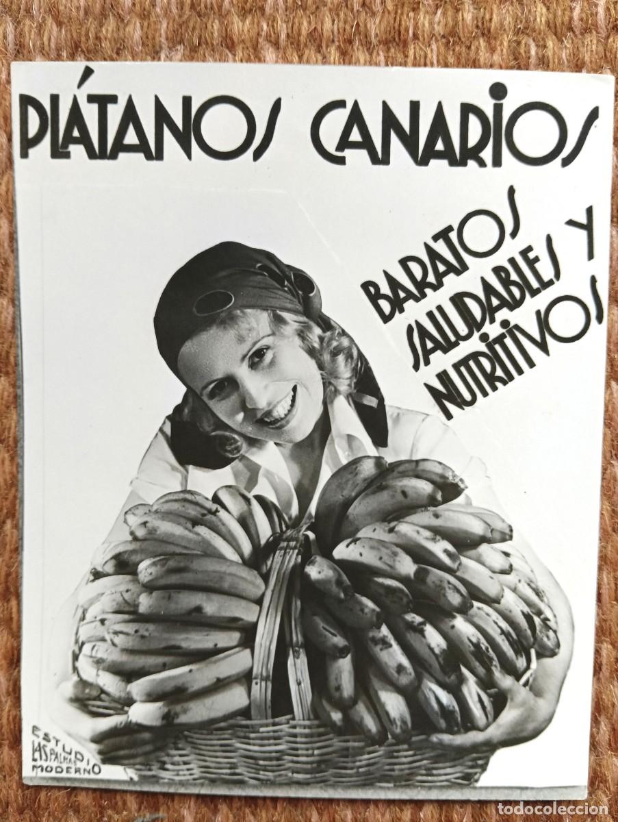 Fotograf&iacute;a antigua: PLATANOS CANARIOS - ESTUDIO MODERNO LAS PALMAS - A&Ntilde;OS 30