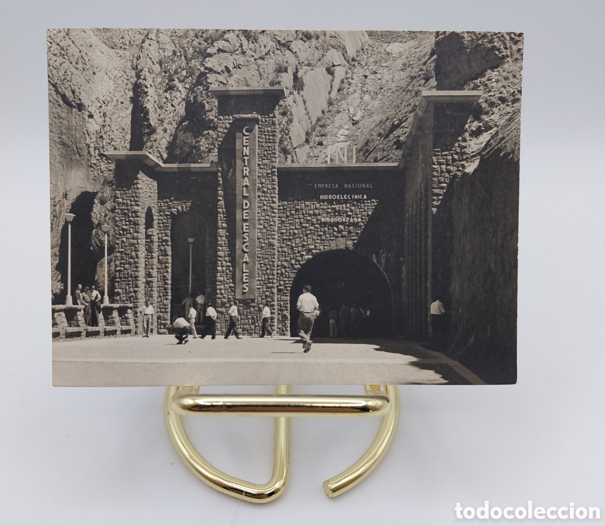 Fotograf&iacute;a antigua: PONT DE SUERT / CENTRAL DE ESCALES / 4 FOTOGRAFIAS DE 1958 / 12 X 9 /