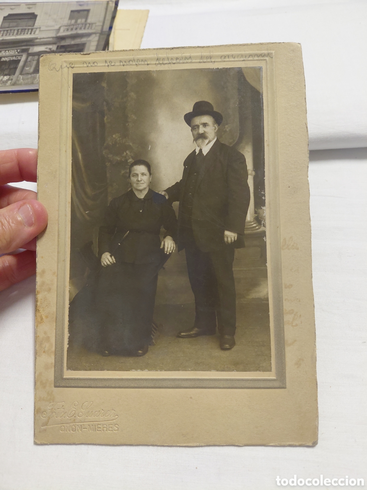 Fotograf&iacute;a antigua: ANTIGUA FOTOGRAFIA FAMILIA FOTOGRAFO E.SUAREZ O&Ntilde;ON MIERES
