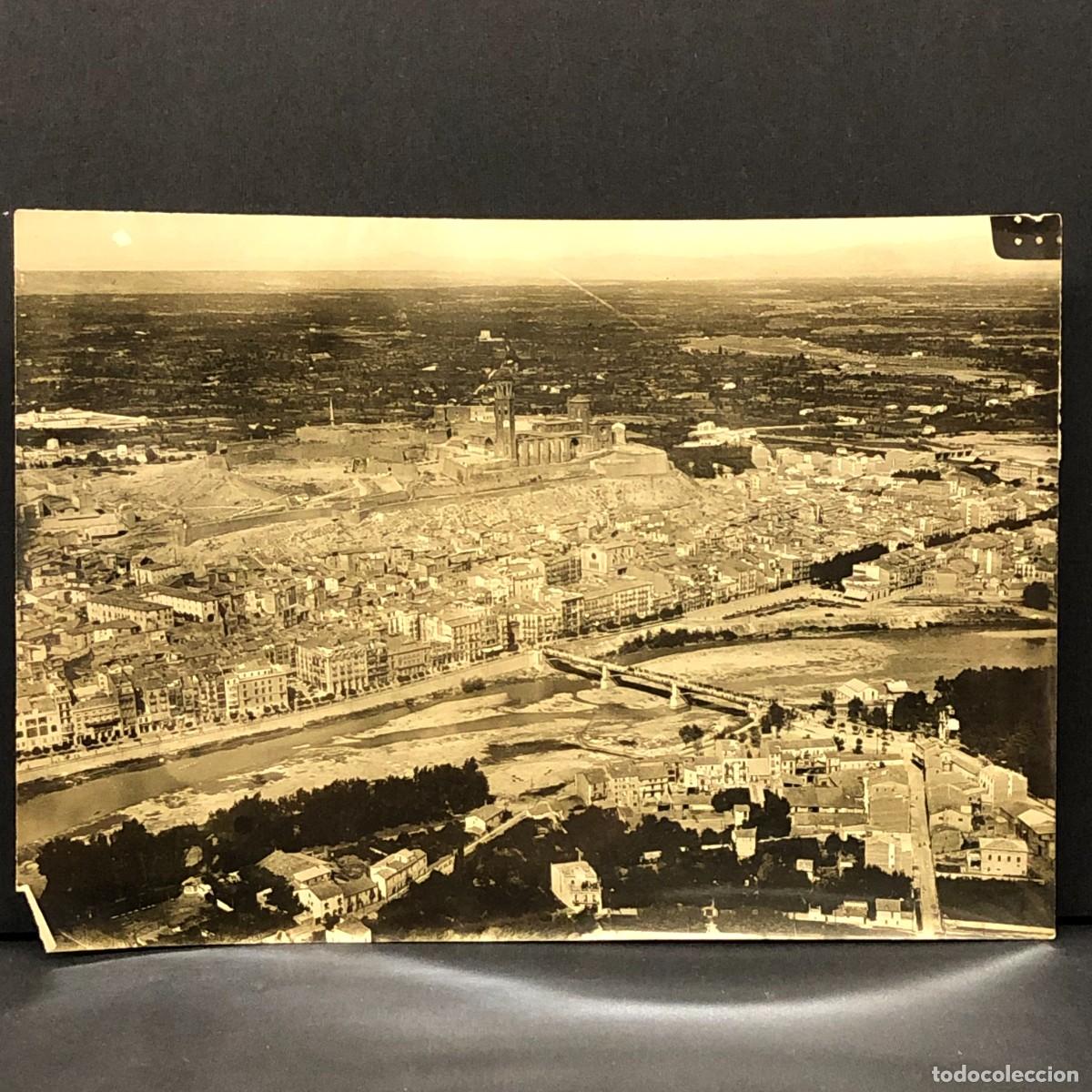 Fotograf&iacute;a antigua: VISTA A&Eacute;REA DE L&Eacute;RIDA - 1928 - RECUERDO DE LA EXPOSICI&Oacute;N AGR&Iacute;COLA - CONFEDERACI&Oacute;N HIDROGR&Aacute;FICA / 417