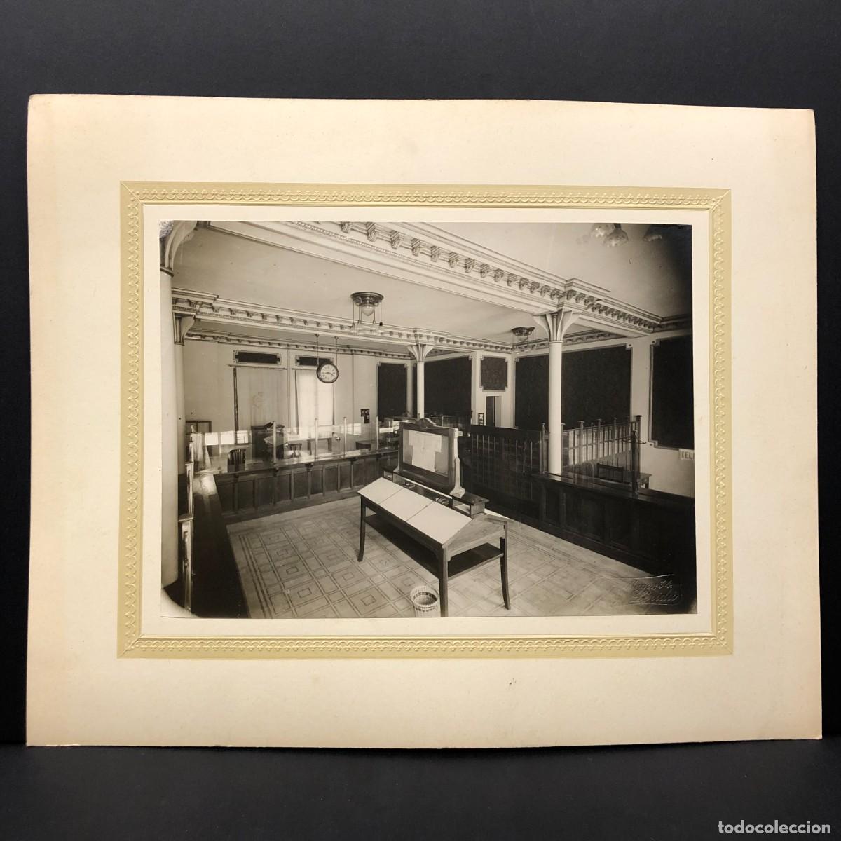 Fotograf&iacute;a antigua: OFICINAS DE CORREOS - L&Eacute;RIDA - C. 1900 - FOTO FARR&Aacute;N - CALLE MAYOR, 34 - LLEIDA - 34 X 27 CM / 423