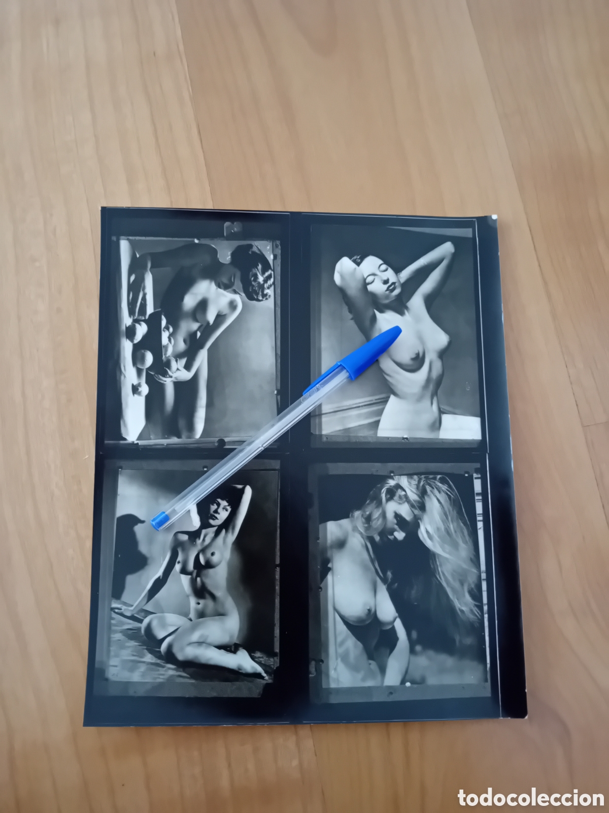 Fotograf&iacute;a antigua: CUATRO FOTOGRAF&Iacute;A ER&Oacute;TICA. MUJER DESNUDA. A&Ntilde;OS 40-50