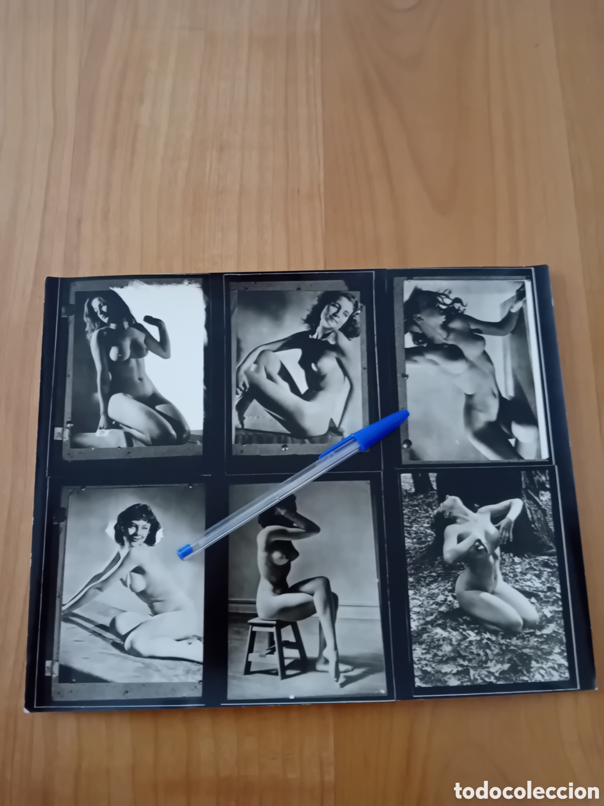 Fotograf&iacute;a antigua: SEIS FOTOGRAF&Iacute;A ER&Oacute;TICA. MUJER DESNUDA. A&Ntilde;OS 40-50