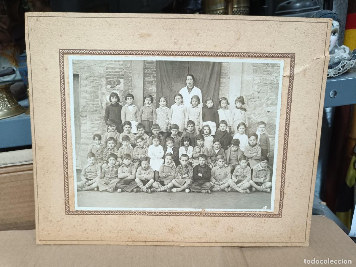 Fotograf&iacute;a antigua: ANTIGUA GRAN FOTO, PROFESORA Y ALUMNOS, ESCUELA NI&Ntilde;OS COLEGIO, PPS SIGLO XX -M2